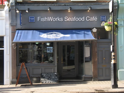 Photo:FishWorks Seafood Cafe, 89 Marylebone High Street in 2010. Photograph by Adrian Autton