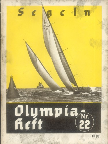 Photo:Front cover of programme for the sailing events at the 1936 Berlin Olympics