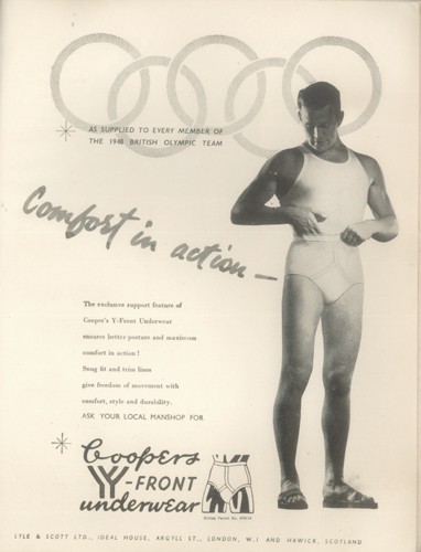 Photo:Advertisement from Official Report on 1948 London Olympics