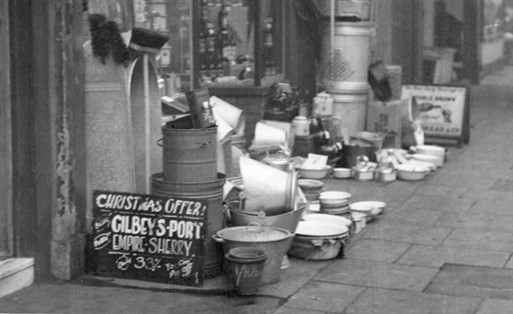 Photo:ironmonger's shop in Harrow Road, c1955