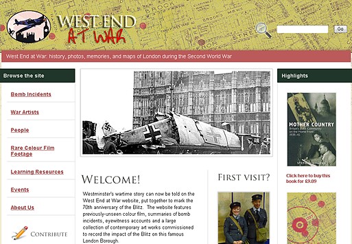 Photo: Illustrative image for the 'West End at War' page